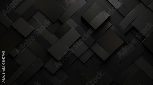 Dynamic abstract black background: textured mosaic layers conveying modern business concept

 photo