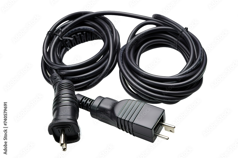 Electric plug isolated on PNG Background. Generative Ai. Electric plug isolated on PNG Background. Generative Ai.