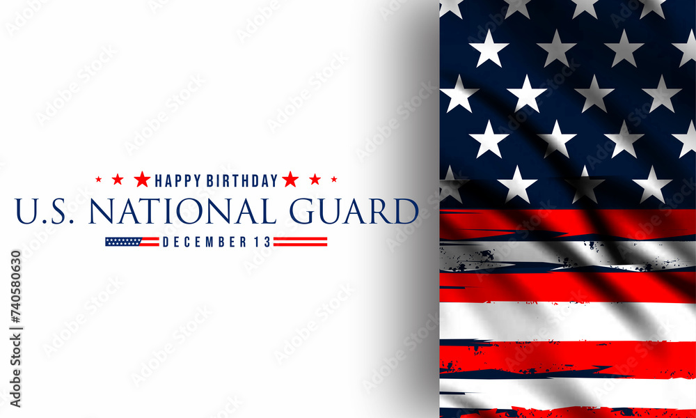 United States National Guard birthday ,December 13, to show appreciation for the U.S. national guards. Background Vector Illustration United States National Guard birthday ,December 13, to show appreciation for the U.S. national guards. Background Vector Illustration