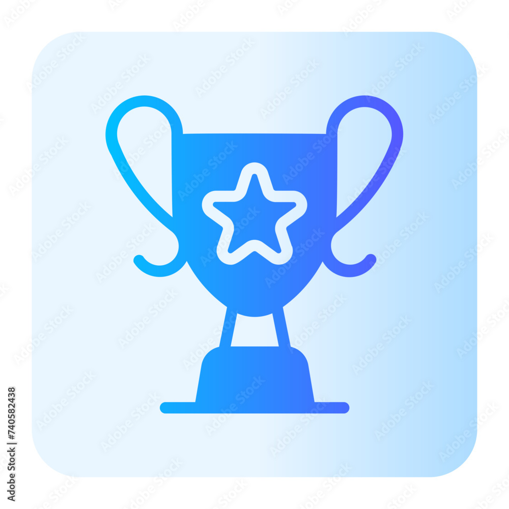 trophy gradient icon trophy gradient icon