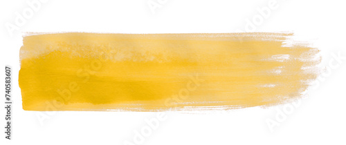 Yellow watercolor background. Artistic hand paint. Isolated on transparent background.