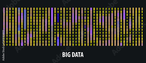 Big data visualization. DNA genomic test
