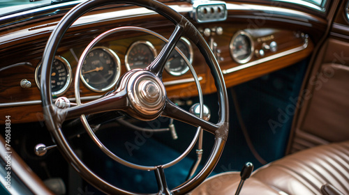 Vintage car interior. © Daniel