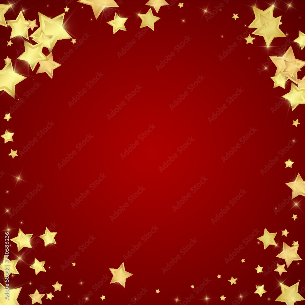Magic stars vector overlay. Gold stars scattered Magic stars vector overlay. Gold stars scattered