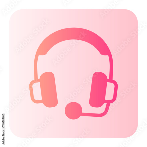 headset gradient icon