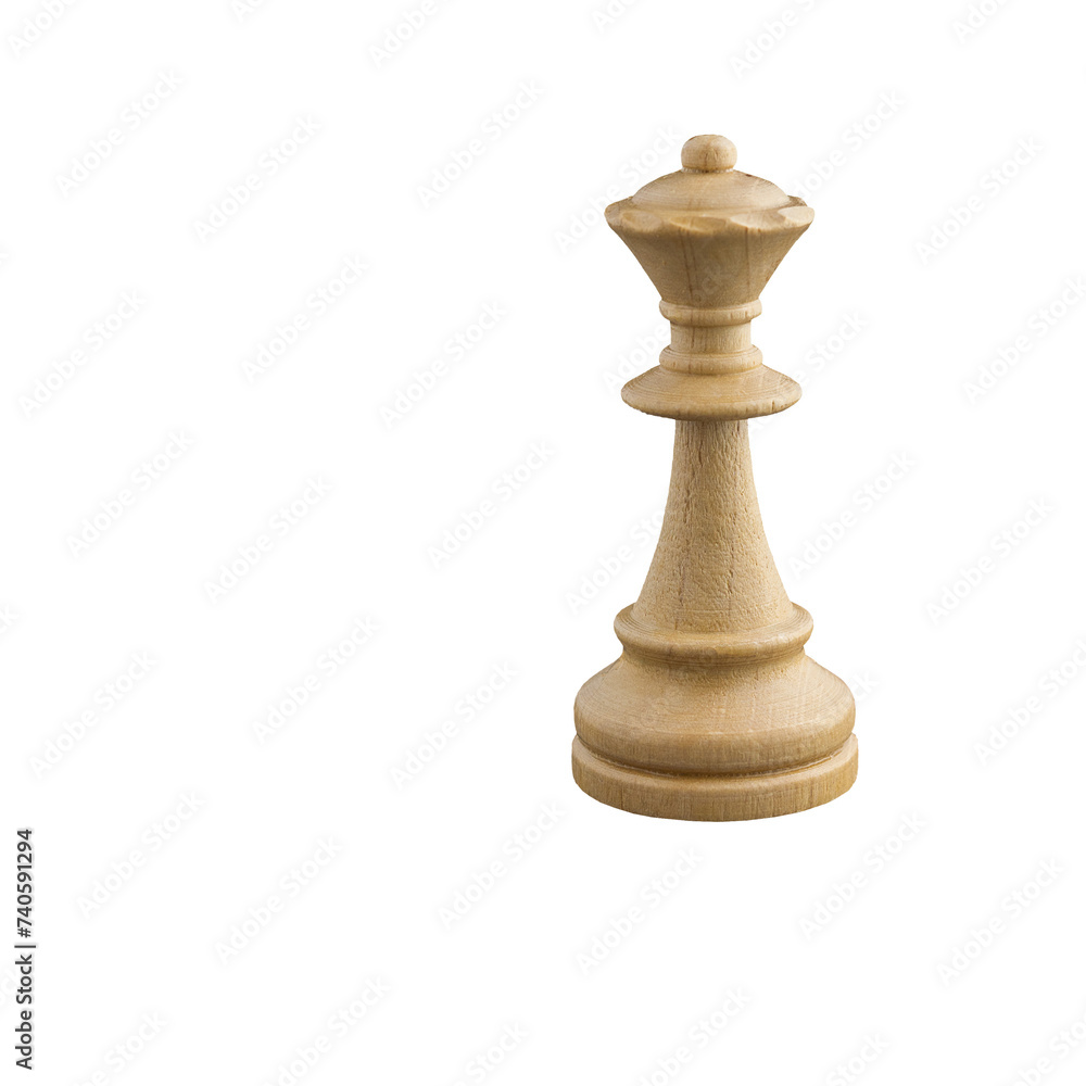 white queen, chess piece isolated on a transparent or white background white queen, chess piece isolated on a transparent or white background