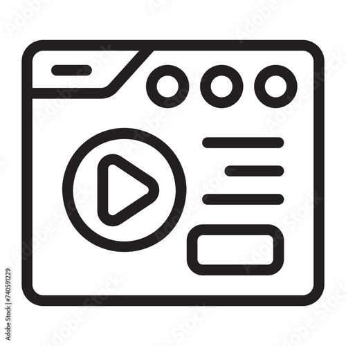 content line icon