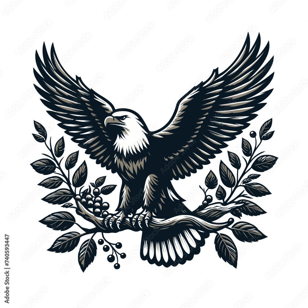 Obraz premium eagle with wings