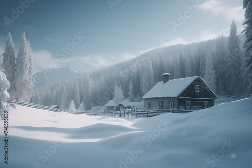house in the snow © Aansa