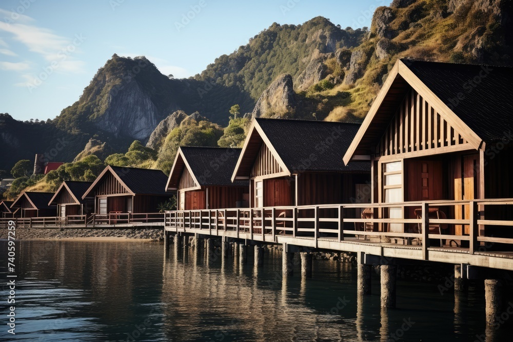 Fototapeta premium house on the water