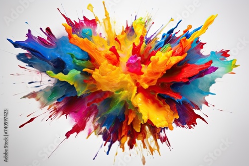 abstract colorful splashes background © Vasili