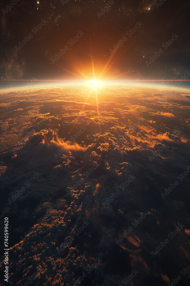 sunlight enters the earth's atmosphere