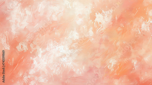 Abstract delicate background of peach fuzz color in the form of smoke