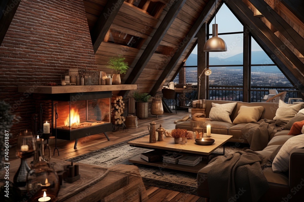 Cozy Loft Living Room Designs: Fireplace Settings and Wood Flooring Awesomeness Cozy Loft Living Room Designs: Fireplace Settings and Wood Flooring Awesomeness