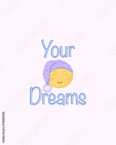 Peaceful sleep concept. Man lies on clouds, metaphor for comfortable bed. Comfort and cosiness in apartment. Rest and recuperation. Fantasy and imagination, dreams. Cartoon flat vector illustration

