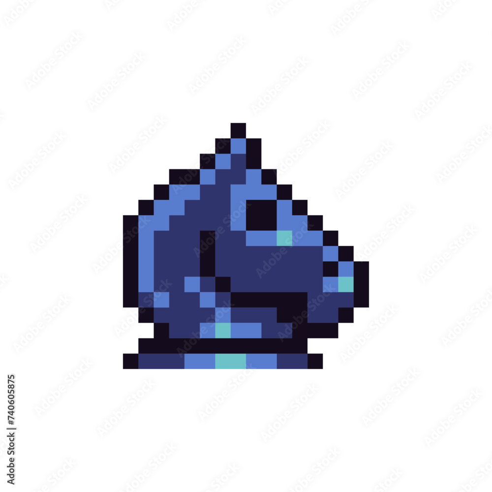 Chess horse figure icon, emoji. Chess application. Pixel art style. 8-bit video game sprite. Game assets. Isolated abstract vector illustration. Chess horse figure icon, emoji. Chess application. Pixel art style. 8-bit video game sprite. Game assets. Isolated abstract vector illustration.