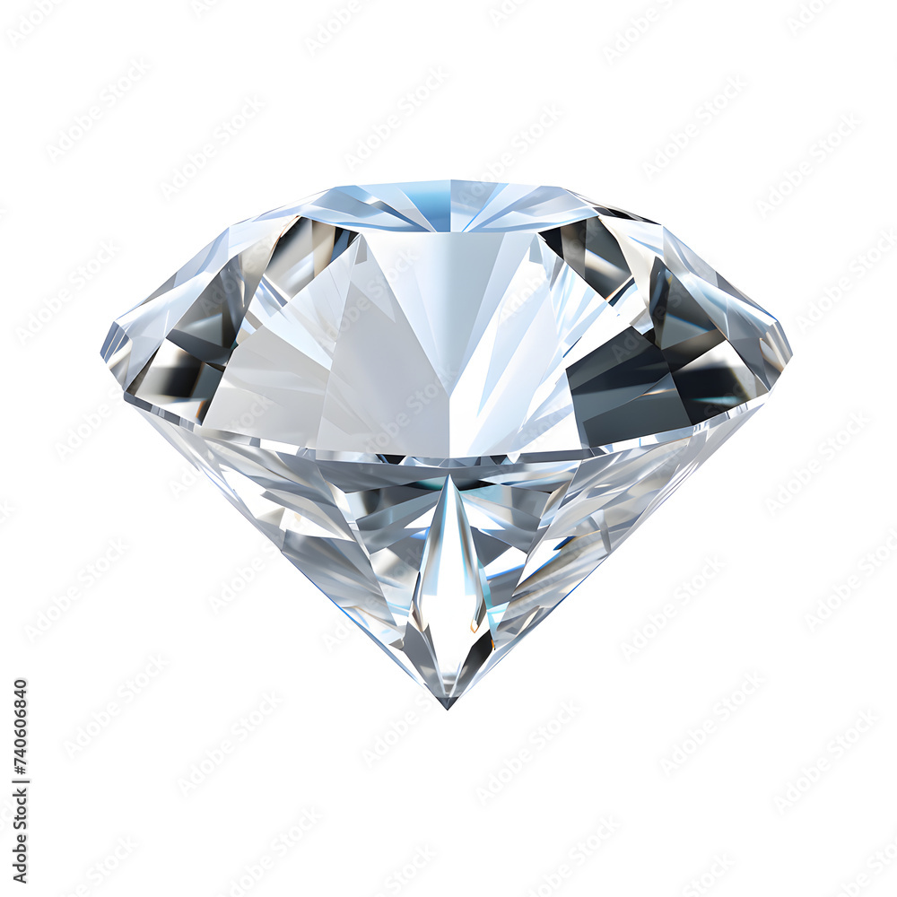 Sparkling light round brilliant cut diamond with shadow and glowing lens flares. 3D rendering illustration isolated on transparent background. Sparkling light round brilliant cut diamond with shadow and glowing lens flares. 3D rendering illustration isolated on transparent background.