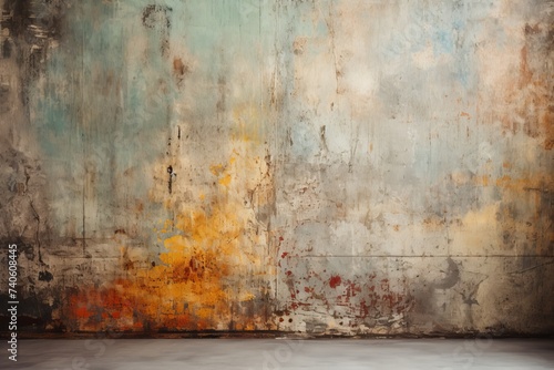 Celebrate the artistry of imperfection with a grunge texture background  where weathered surfaces  distressed patterns  Generative AI