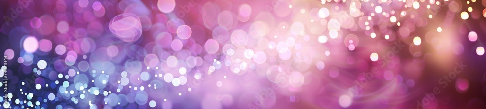 Abstract colorful background with bokeh effect and light particles