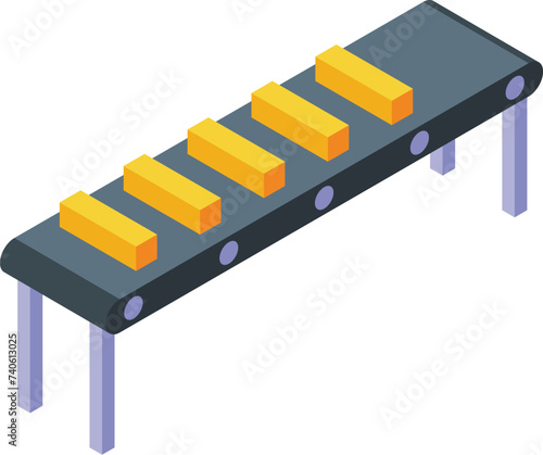 Line factory media icon isometric vector. Search ad. Audit computer online