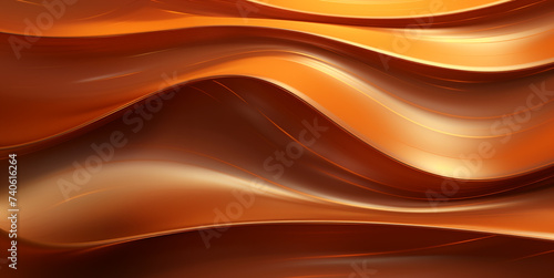 Abstract orange gradient textured background with dynamic, glowing light rays and bright waves