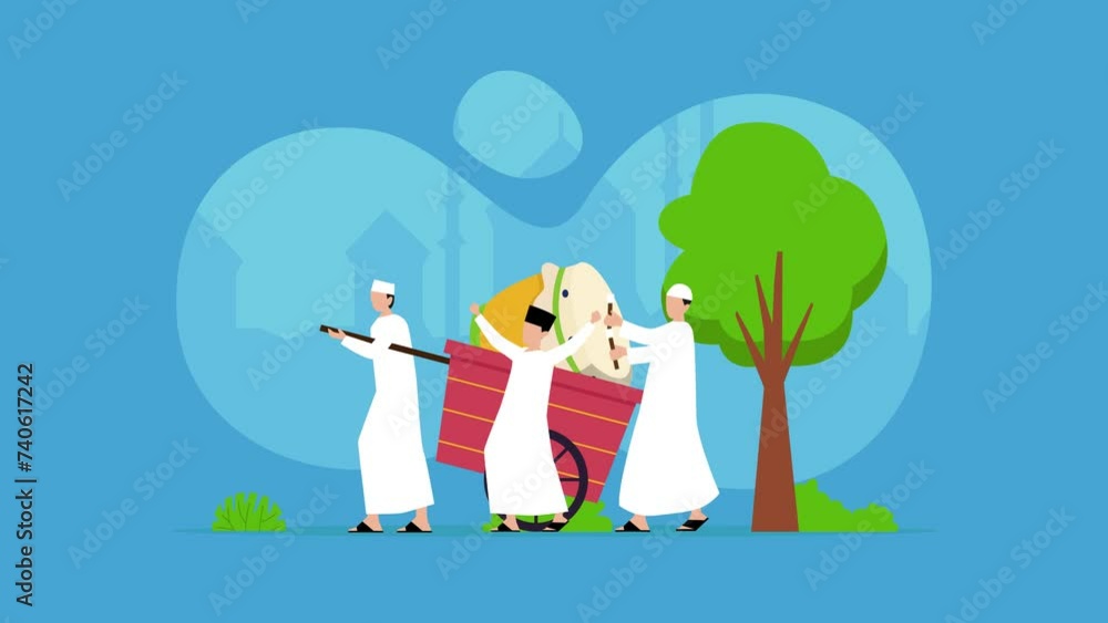 Boys walking around hitting bedug celebrating eid mubarak Boys walking around hitting bedug celebrating eid mubarak