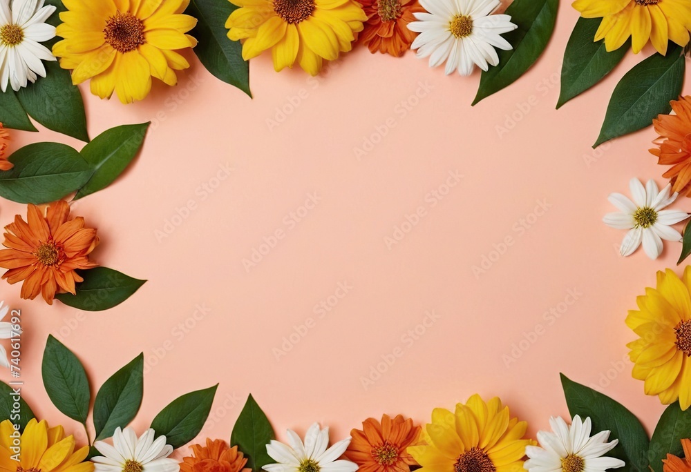 yellow flowers frame yellow flowers frame