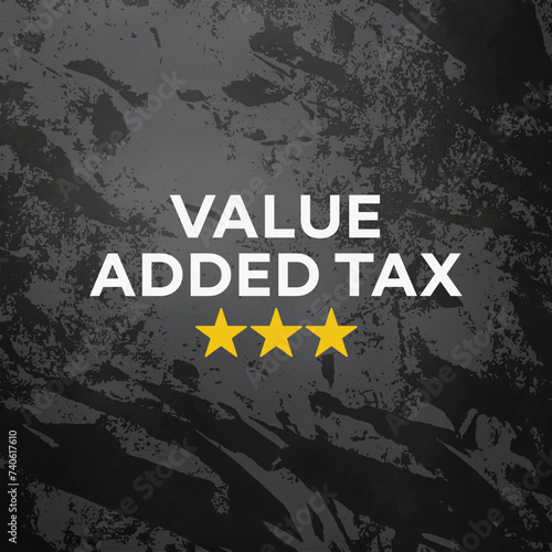 vat value-added tax concepts special designed for tax, accounting and business firm in full vector template, 