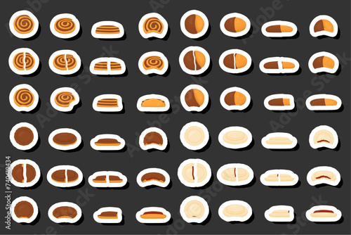 Illustration on theme fresh sweet tasty cookie of consisting various ingredients