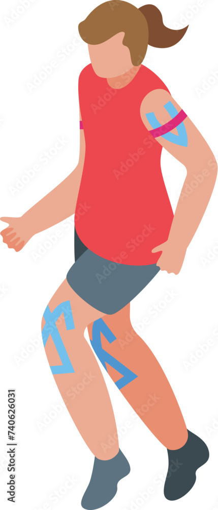 Therapy muscle icon isometric vector. Physical element. Sport health Therapy muscle icon isometric vector. Physical element. Sport health