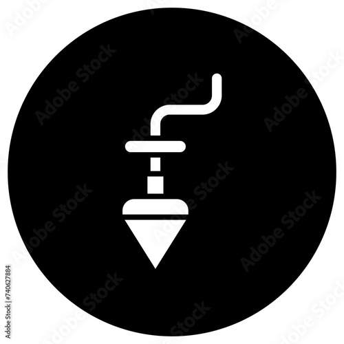 Plumb bob Vector Icon Design Illustration