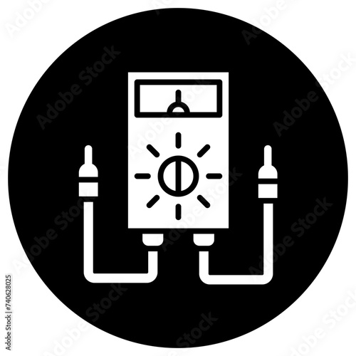 Voltmeter Vector Icon Design Illustration