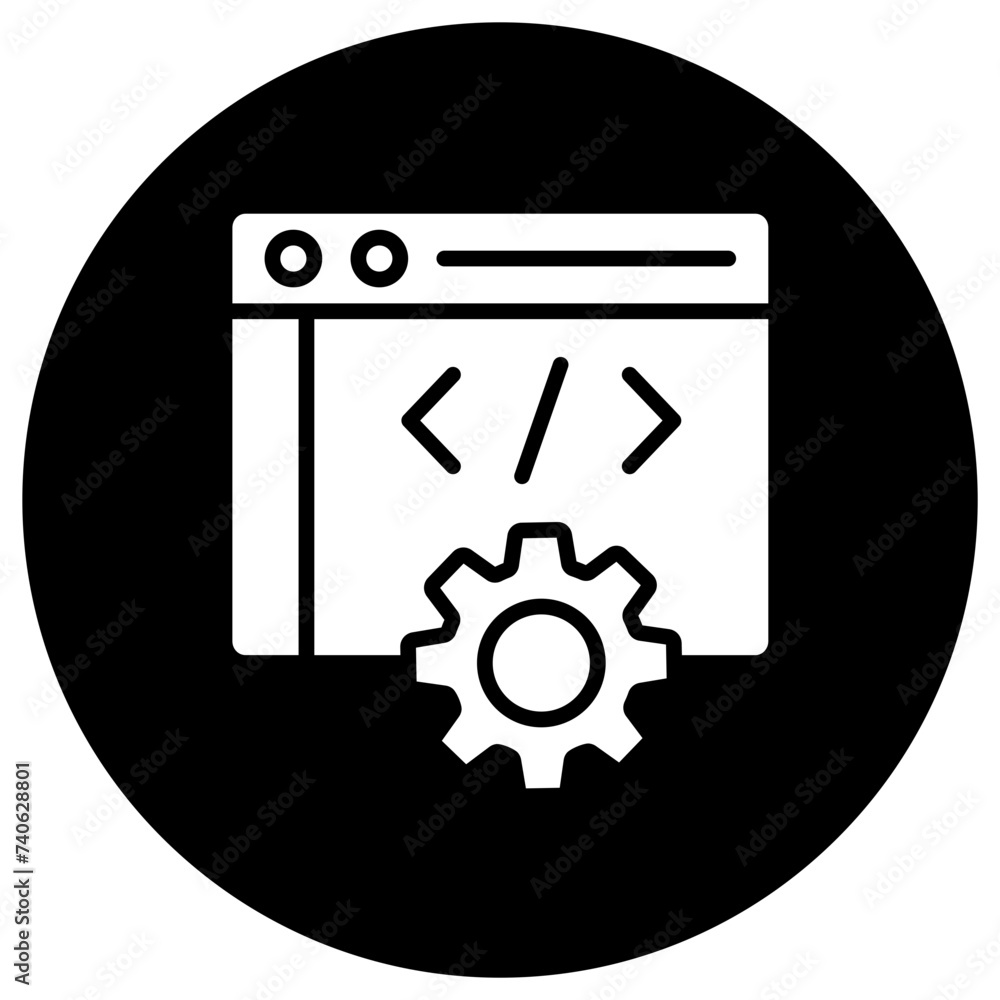 Web development Vector Icon Design Illustration Web development Vector Icon Design Illustration