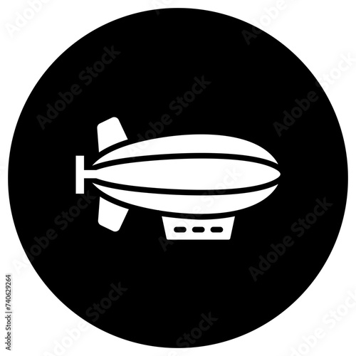 Zeppelin Vector Icon Design Illustration