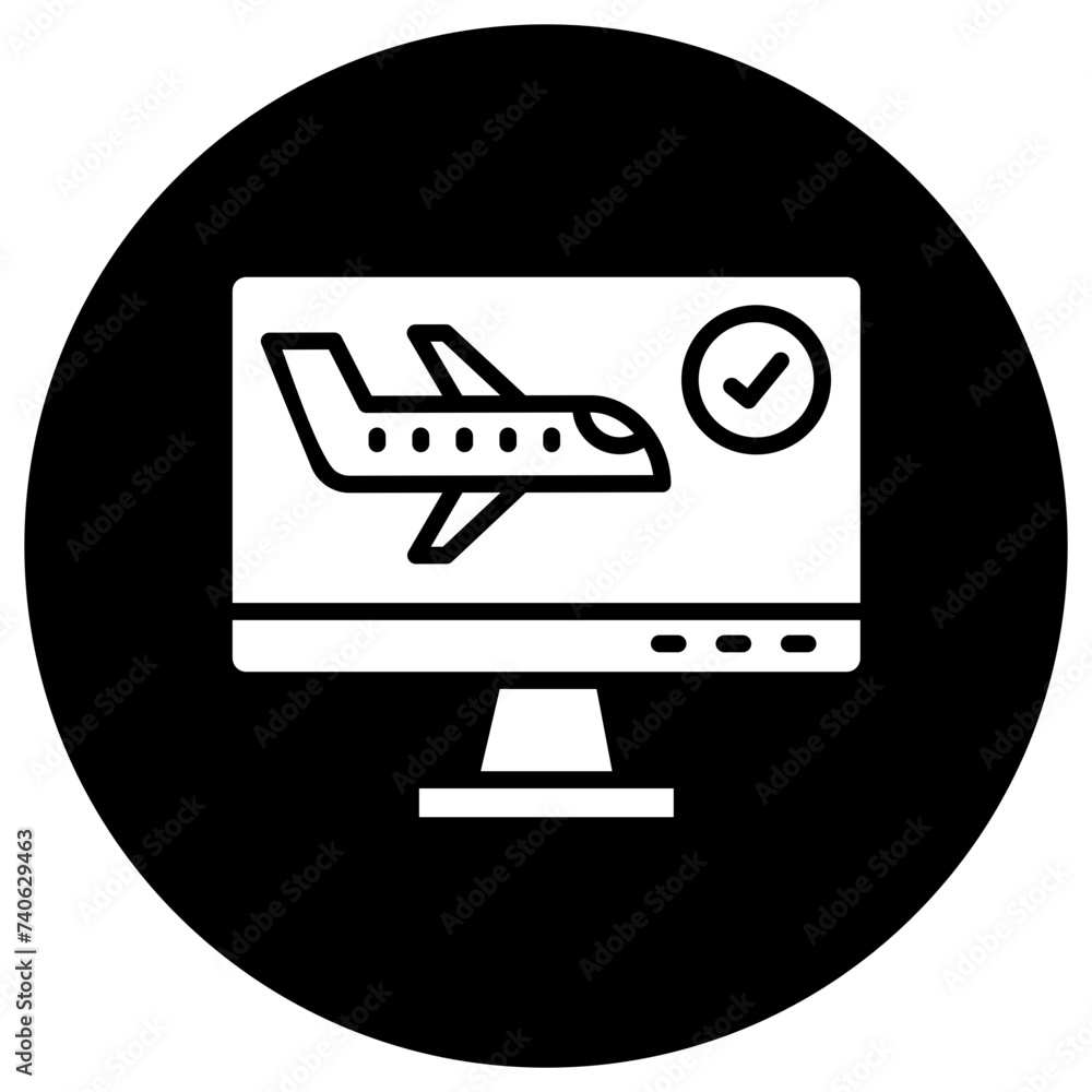Check in Vector Icon Design Illustration Check in Vector Icon Design Illustration