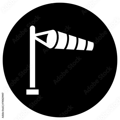 Windsock Vector Icon Design Illustration