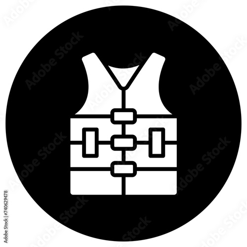 Life jacket Vector Icon Design Illustration