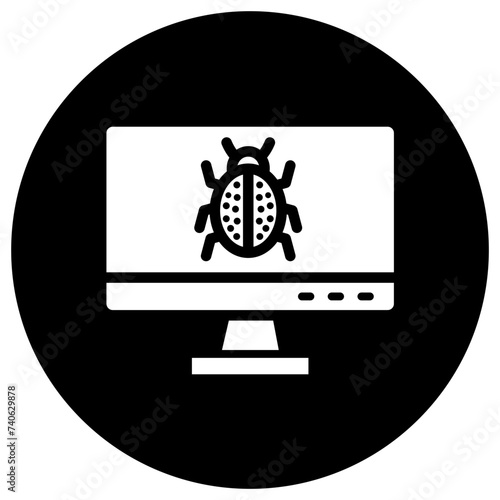 Debug Vector Icon Design Illustration