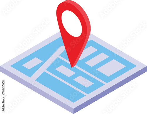 Parental control location icon isometric vector. Internet child. Online cyber service