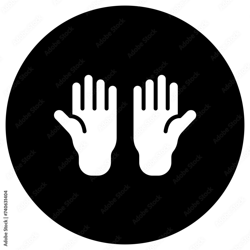Obraz premium Gloves Vector Icon Design Illustration