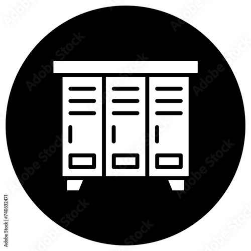 Locker Vector Icon Design Illustration