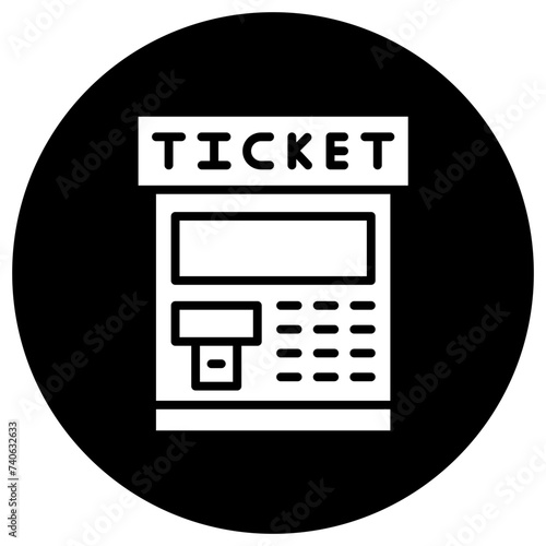 Ticket machine Vector Icon Design Illustration
