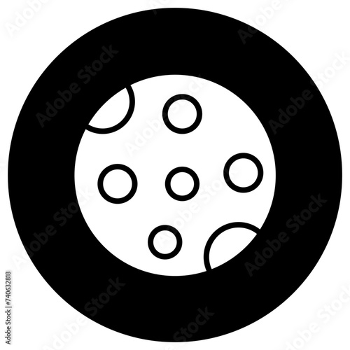 Moon phase Vector Icon Design Illustration