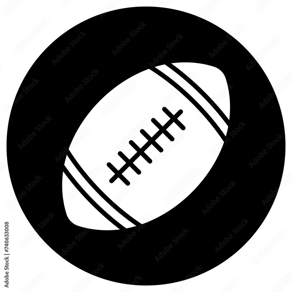 Rugby Vector Icon Design Illustration Rugby Vector Icon Design Illustration
