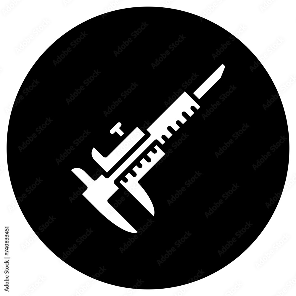 Caliper Vector Icon Design Illustration Caliper Vector Icon Design Illustration