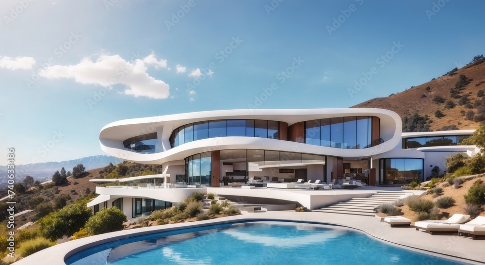 Large luxury mansion in the hills Large luxury mansion in the hills