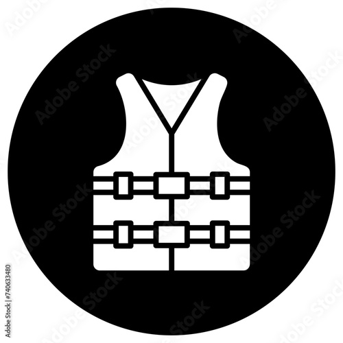 Life vest Vector Icon Design Illustration