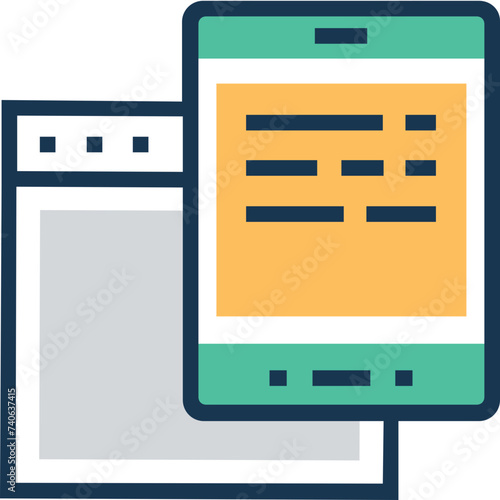 An adaptive flat design 