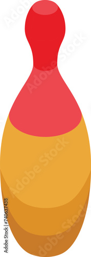 Play score skittles icon isometric vector. Team element shape. Success win