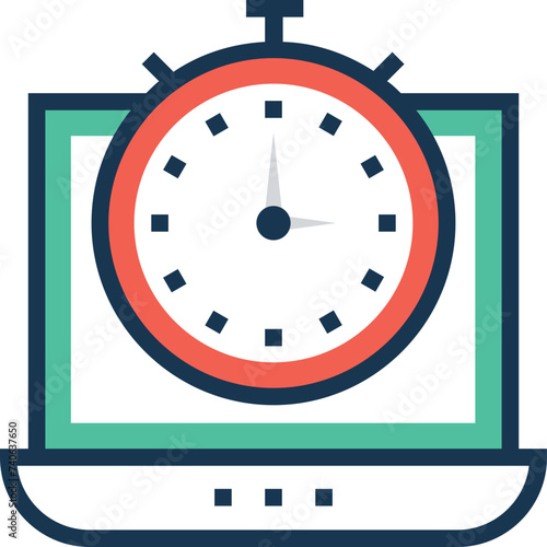 Flat icon denoting page optimization 